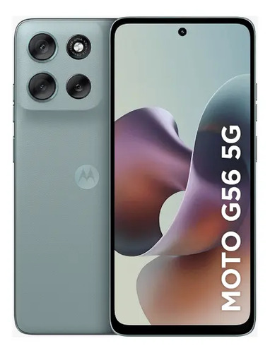 Smartphone Motorola Moto G56 visto de frente e de trás