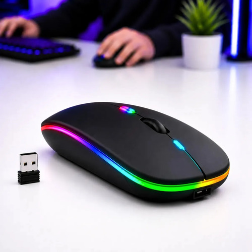 Mouse sem fio recarregável