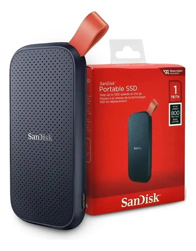 SSD externo portátil SanDisk preto